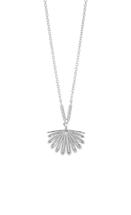 Boh Runga - Fan Tail Midi Pendant Silver