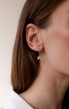Boh Runga - Petite Feather Kisses Hook Earrings