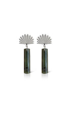 Boh Runga - Pounamu Pīwakawaka Drop Earring