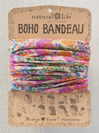 Boho Bandeau - Pink Floral Diamond