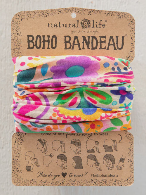 Boho Bandeau - Rainbow Doodle