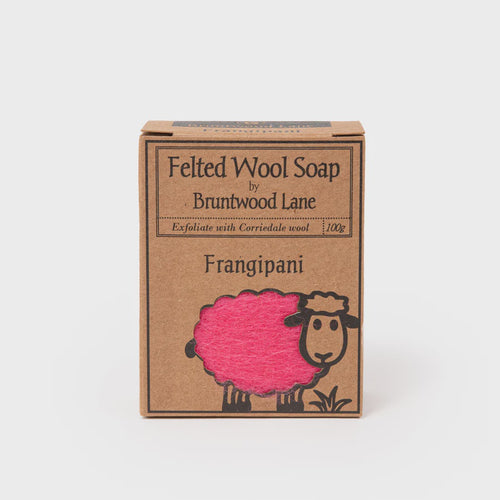 Felted Wool Soap - Frangipani