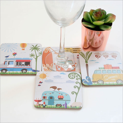 Coasters Set - Kiwi Holiday