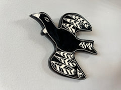 Ceramic Sgraffito NZ Birds tui