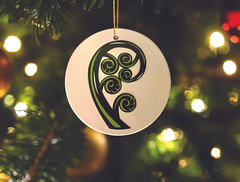 Ceramic Xmas Decoration set - Native Flowers