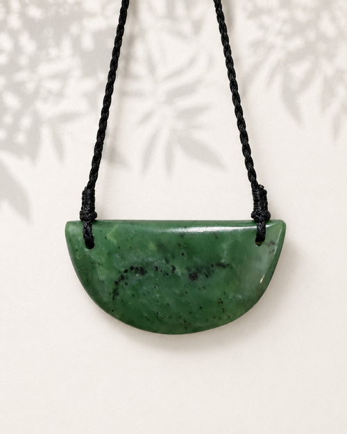NZ Greenstone / Pounamu Breast Plate Pendant