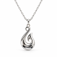 Sterling Silver Jewellery - Fish Hook Necklace