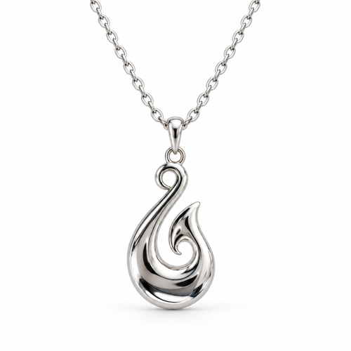 Sterling Silver Jewellery - Fish Hook Necklace
