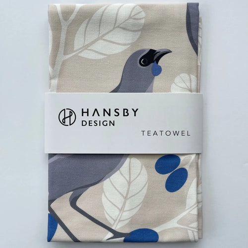 Cotton Tea Towel Kokako