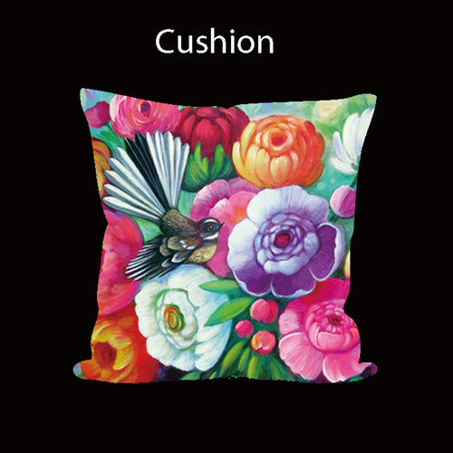 Cushion Cover - Pink Fantail