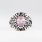 Flower Garden Ring in Rose Quartz