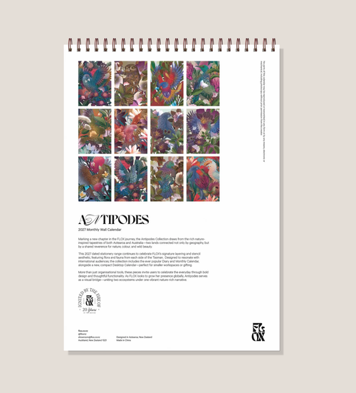 Flox - Antipodes 2027 Wall Calendar