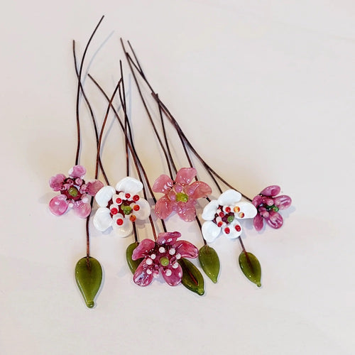 Glass Art - Native Flora: Manuka Stem