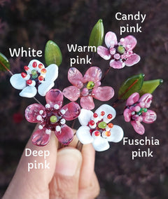 Glass Art - Native Flora: Manuka Stem all