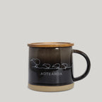Glazed Ceramic Mug  (Kiwi Black)