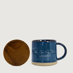 Glazed Ceramic Mug (Kiwi Navy)