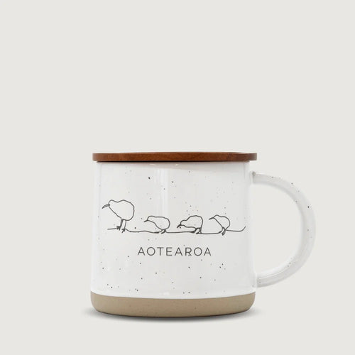 Glazed Ceramic Mug (Kiwi Stone)