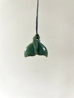 Greenstone Pendant Whale Tail