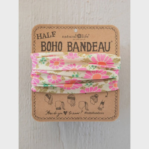 Half Boho Bandeau - Daisy Floral Vintage
