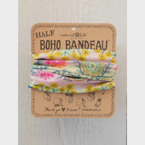 Half Boho Bandeau - Mint Borders