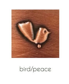 Handmade Copper Artwork Single - Bird/peace