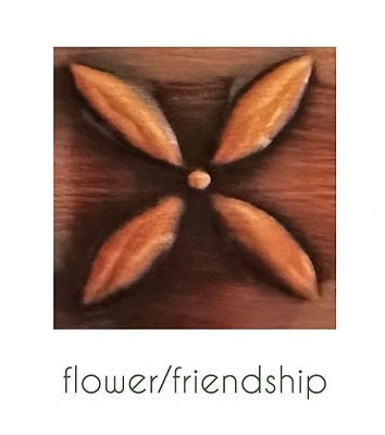 Handmade Copper Artwork Single - Flower/friendship