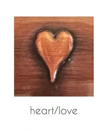 Handmade Copper Artwork Single - Heart/love