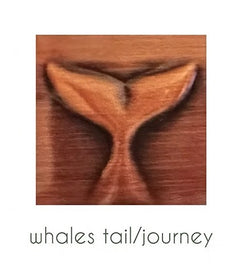 Handmade Copper Artwork Single - Whale Tail / Journey