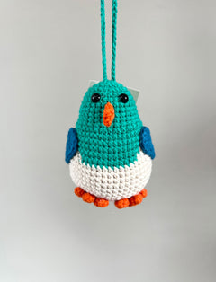 Handmade Crochet NZ Birds Hanging Decoration
