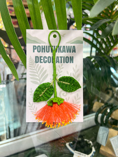 Handmade Crochet Pohutukawa Decoration