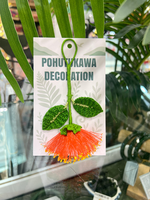 Handmade Crochet Pohutukawa Decoration