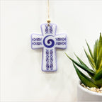 Hanging Ornament - Cross 5 Koru