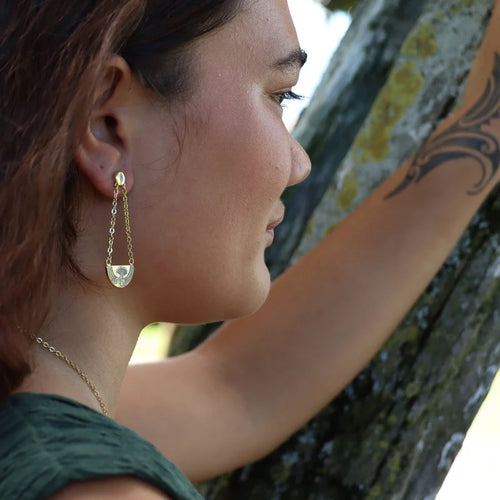 Huia Breastplate Earrings - Gold
