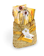 Woven Basket Gift Set - Hand & Nail Creme /Guest Soap