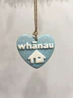 Ceramic Hanging Heart Bluesand Mini