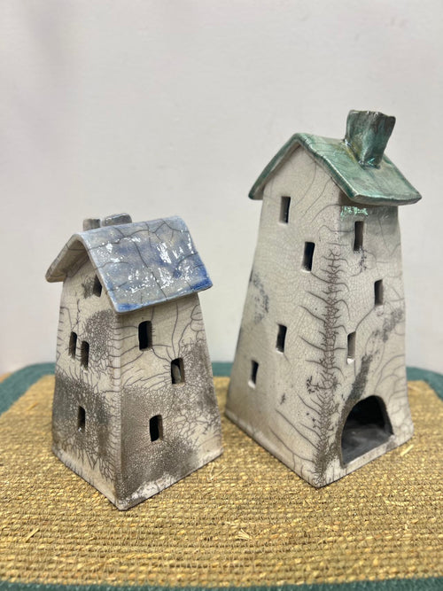 Tealight House - Ceramic Raku House