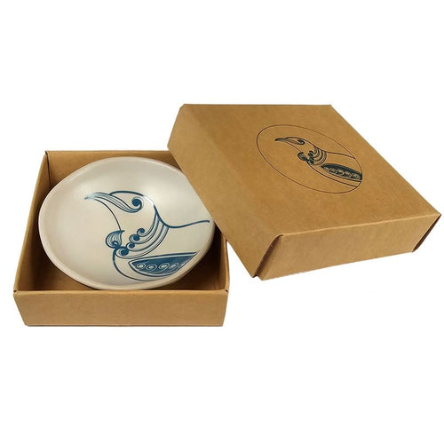 Jo Luping Design - Tui Teal On White - 7cm Porcelain Bowl