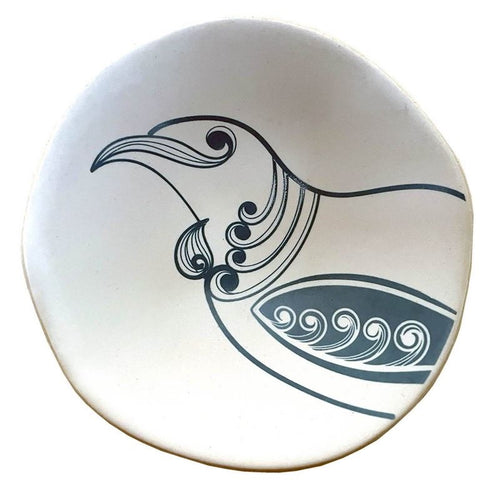 Jo Luping Design - Tui Teal On White - 7cm Porcelain Bowl