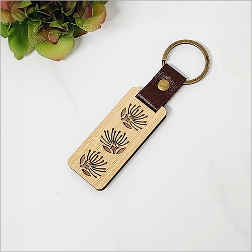 Bamboo Keyrings + Keychains