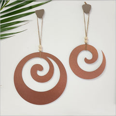 ACM Brushed Copper Koru Set of 2