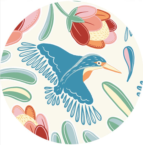 NZ Coaster/Placemat - Kingfisher