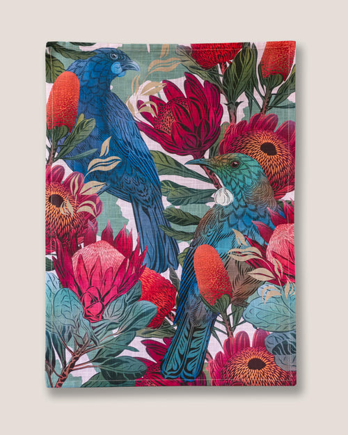 Kokako_Tui Tea Towel