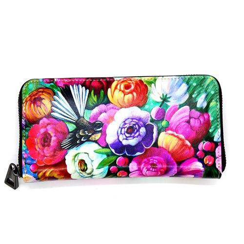 Long Wallet - Pink Fantail