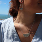 Maunga-nui  Breastplate Necklace - Silver