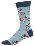Men's Sock - Cycling Crew - Blue