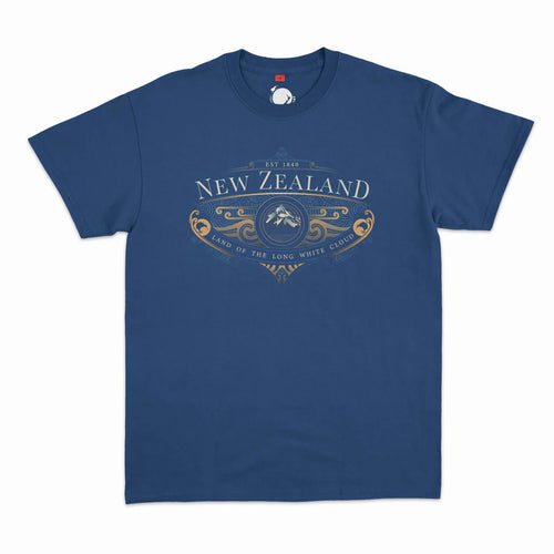 Mens New Zealand T Shirt - Koru Mountains