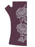 Merino Fingerless Mitten Purple Vintage Rose