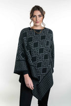 Merino Possum Diamond Poncho KO565 Grey