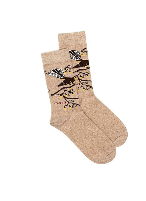 Merino Possum Socks - Fantail2