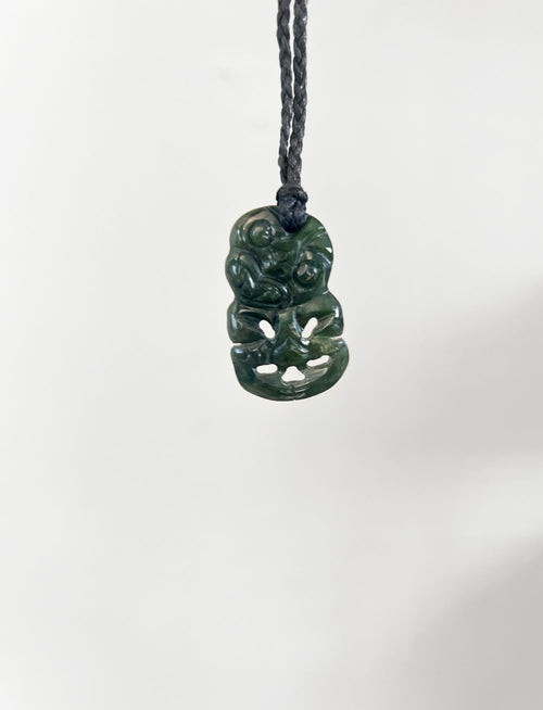 NZ Greenstone / Pounamu Pendant - Hei Tiki